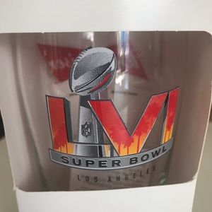 Budweiser 56th Los Angeles NFL Super Bowl Collector Pint Glass In Original Box